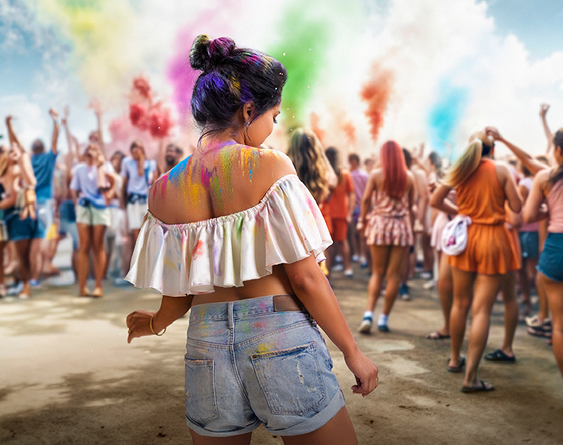 Holi Festival – TheGallery, Tomas Rodriguez — Photography Creative Editing